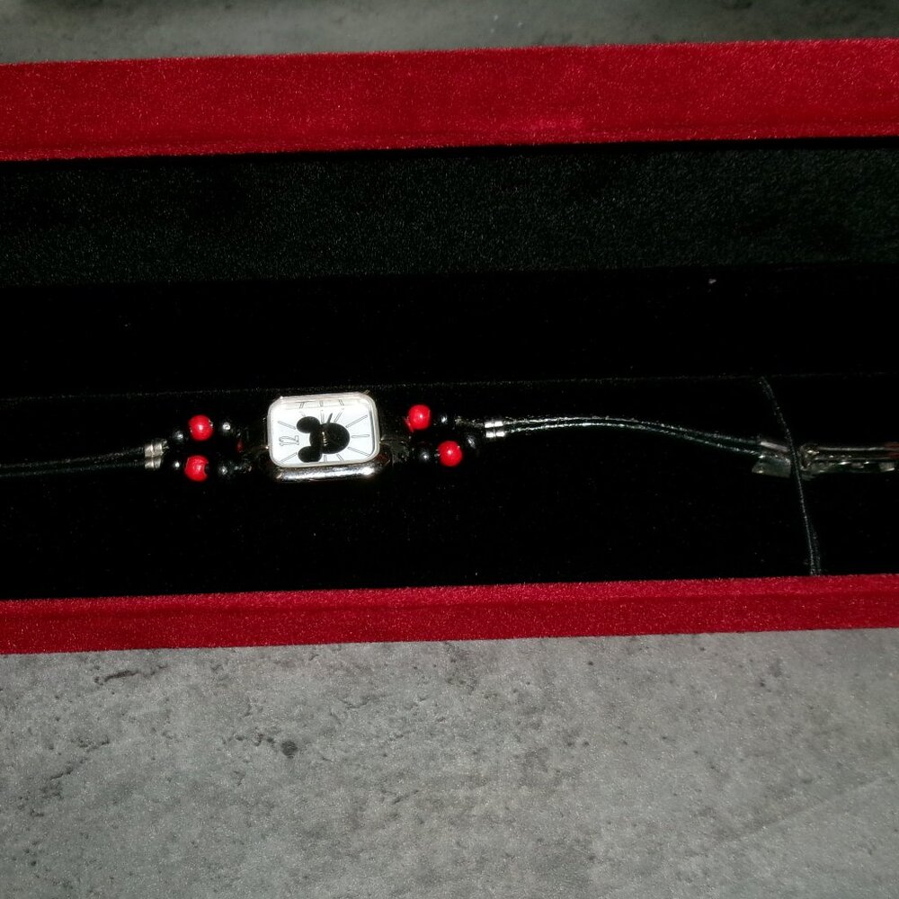 Rare '90s Disney Store Mickey Mouse Watch with a Beaded Band